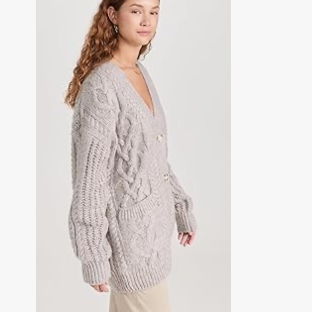 Astr Wool blend oversized cardigan - Picture 8 of 9